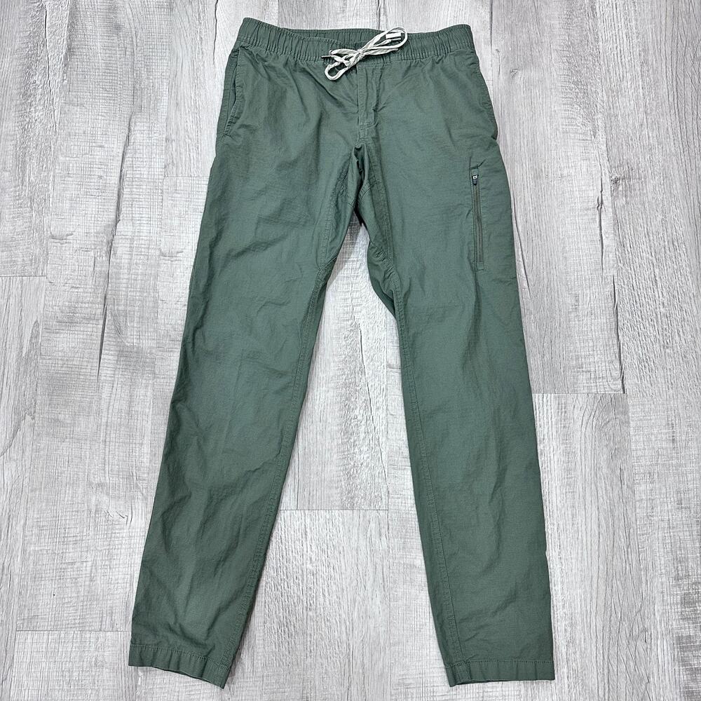 Vuori Womens Medium Ripstop Pants Green Organic Cotton Stretch - Picture 2 of 10